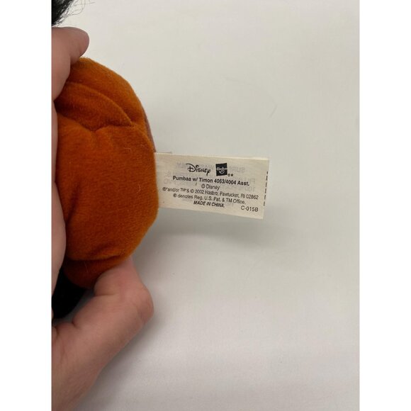 2002 Hasbro Disney The Lion King Timon and Pumbaa Plush: Collectible Toy - Picture 7 of 7
